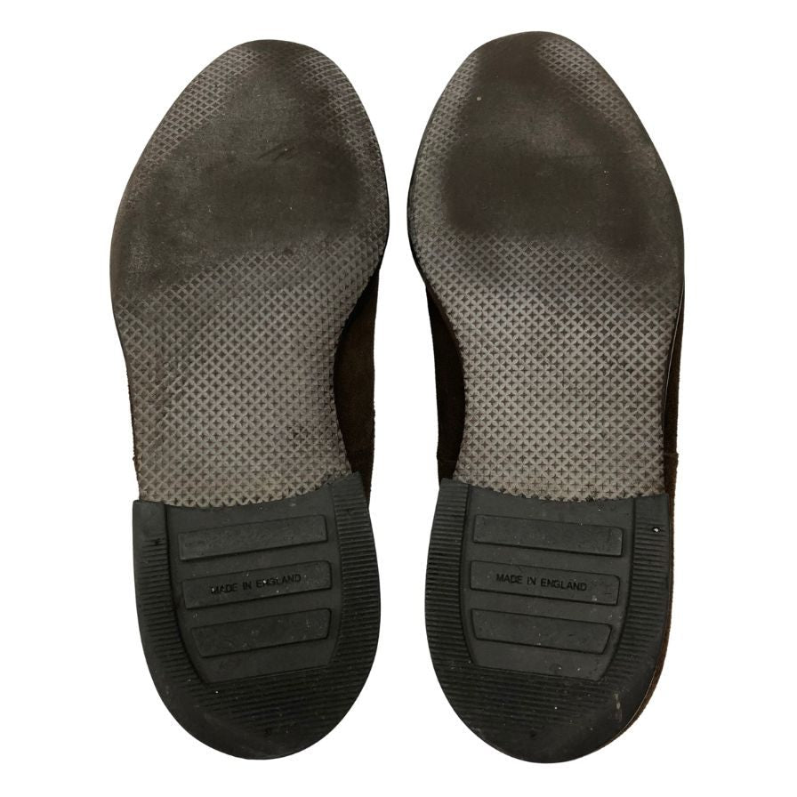 【CROCKETT&JONES】クロケット&ジョーンズ ビジネスシューズ スエード ブラウン(茶系) サイズ 9.5 E ラスト