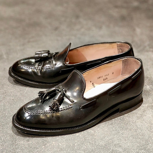極美品 【ALDEN】オールデン 664 タッセルローファー コードバン ブラック サイズUS9D アバディーンラスト 参考定価¥217,800-