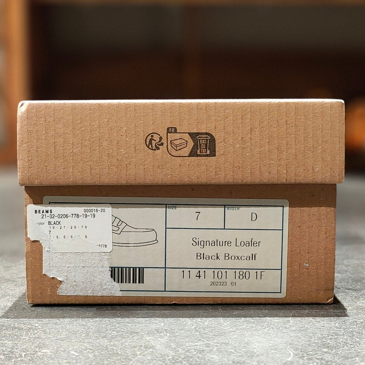 【J.M.WESTON】ジェイエムウエストン 180 シグニチャーローファー ボックスカーフ ブラック サイズ UK7D 41ラスト 定価¥156,200-