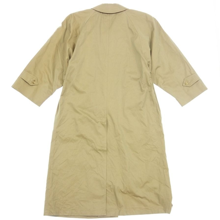 80s【Burberry's】バーバリー ステンカラーコート コットン100% サイズ8 ベージュ レディース