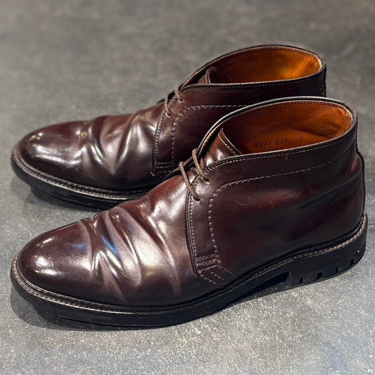 【ALDEN】オールデン チャッカブーツ 1339 コードバン ダークバーガンディ サイズUS8D バリーラスト 参考定価¥216,700-