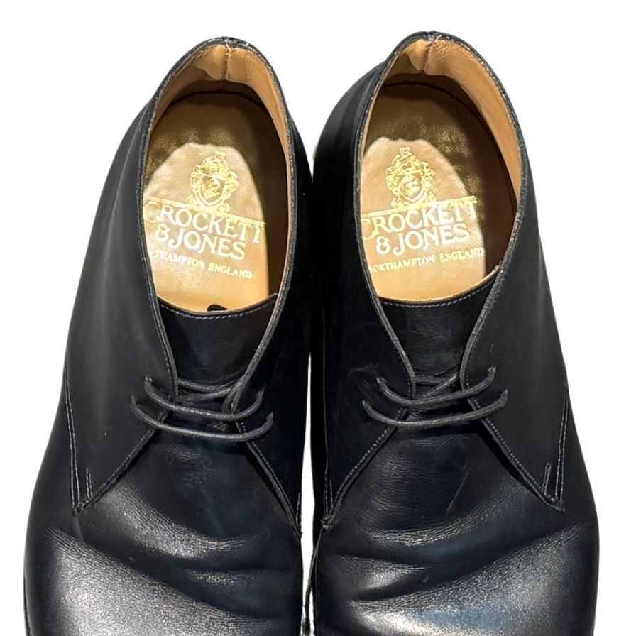 【クロケット&ジョーンズ レザーブーツ チャッカ テットベリー ブラック サイズUK9E CROCKETT&JONES】クロケット&ジョーンズ ブーツ ブラック(黒) サイズ UK9E ラスト