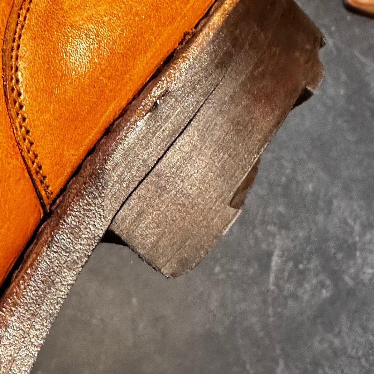 【CROCKETT&JONES】クロケット&ジョーンズ Uチップ モールトン カーフ ライトブラウン サイズ6.5 292ラスト