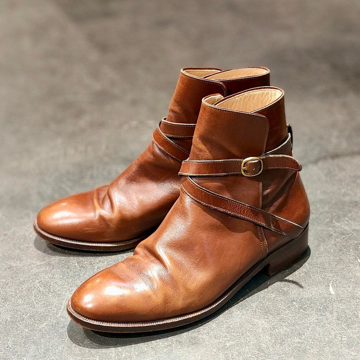 希少 【TANINO CRISCI】タニノクリスチー ジョッパーブーツ カーフ ブラウン サイズ UK6