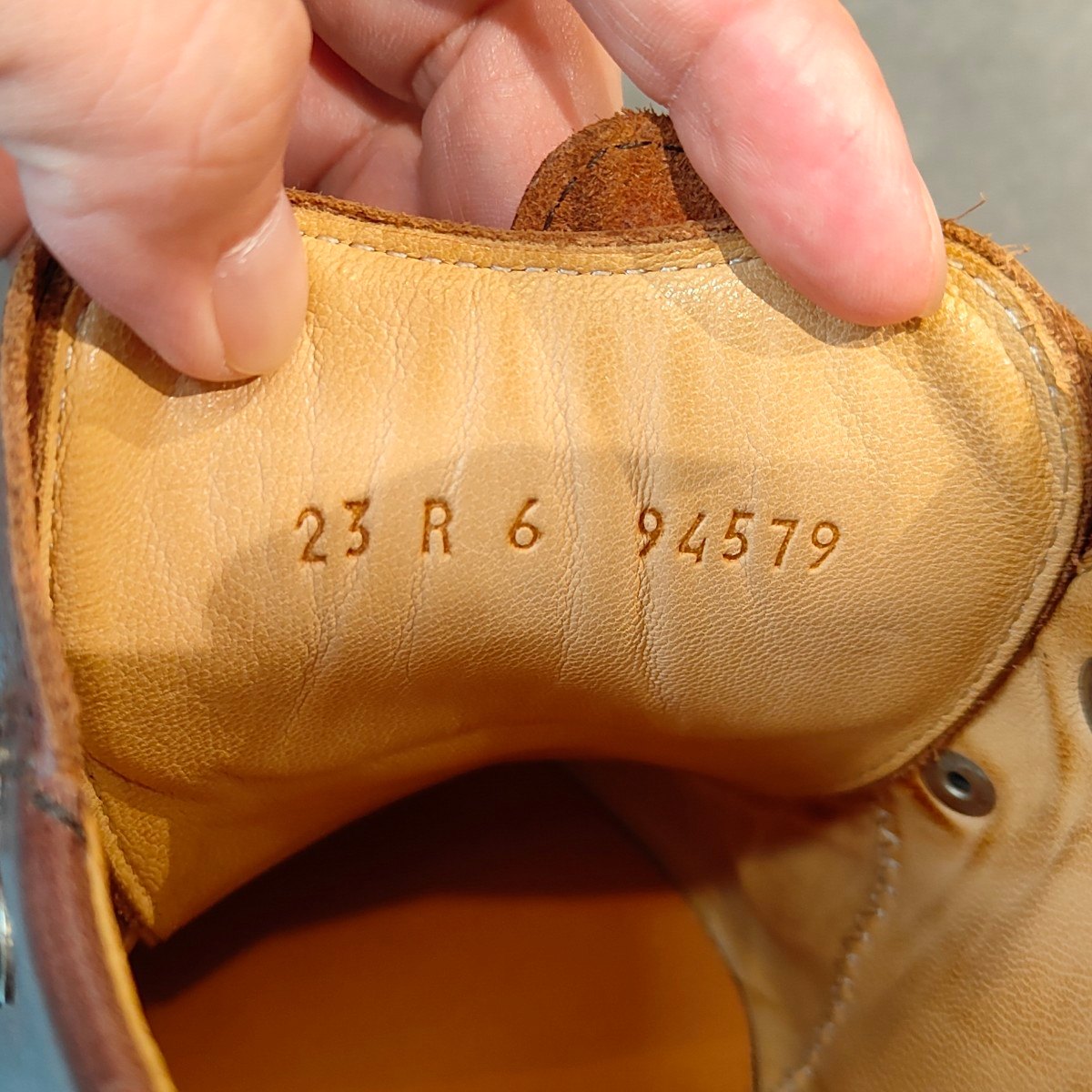 試着程度 【PARABOOT】パラブーツ クリュサ マウンテンブーツ カーフ ブラウン サイズ6 定価¥90,200-