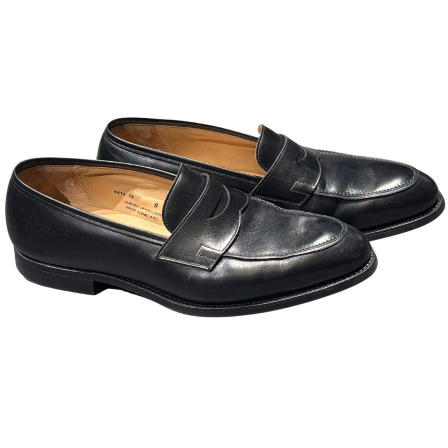 【CROCKETT&JONES】クロケット&ジョーンズ 6414 ローファー ブラック(黒) サイズ UK9E ラスト