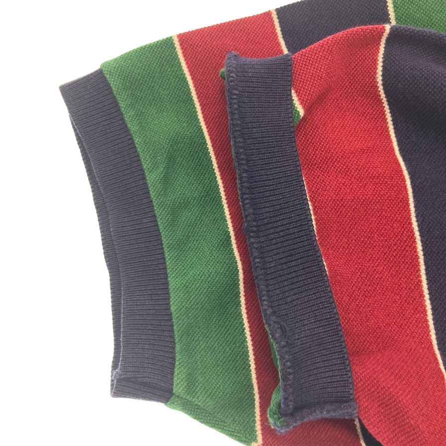 【LACOSTE】ラコステ 80年代前期 フレラコ ポロシャツ ボーダー フランス製 マルチカラー サイズ 5
