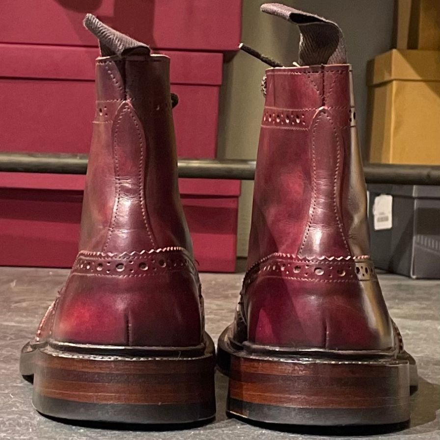極美品【Tricker´s】トリッカーズ ストウ 5634 カントリーブーツ バーガンディ サイズ UK6