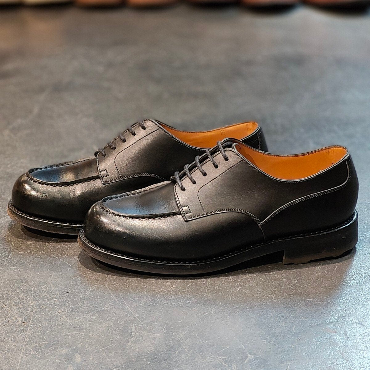 極美品 【J.M.WESTON】ジェイエムウエストン 641 ゴルフ Uチップ カーフ ブラック サイズ UK5.5E 31ラスト 定価¥168,300-
