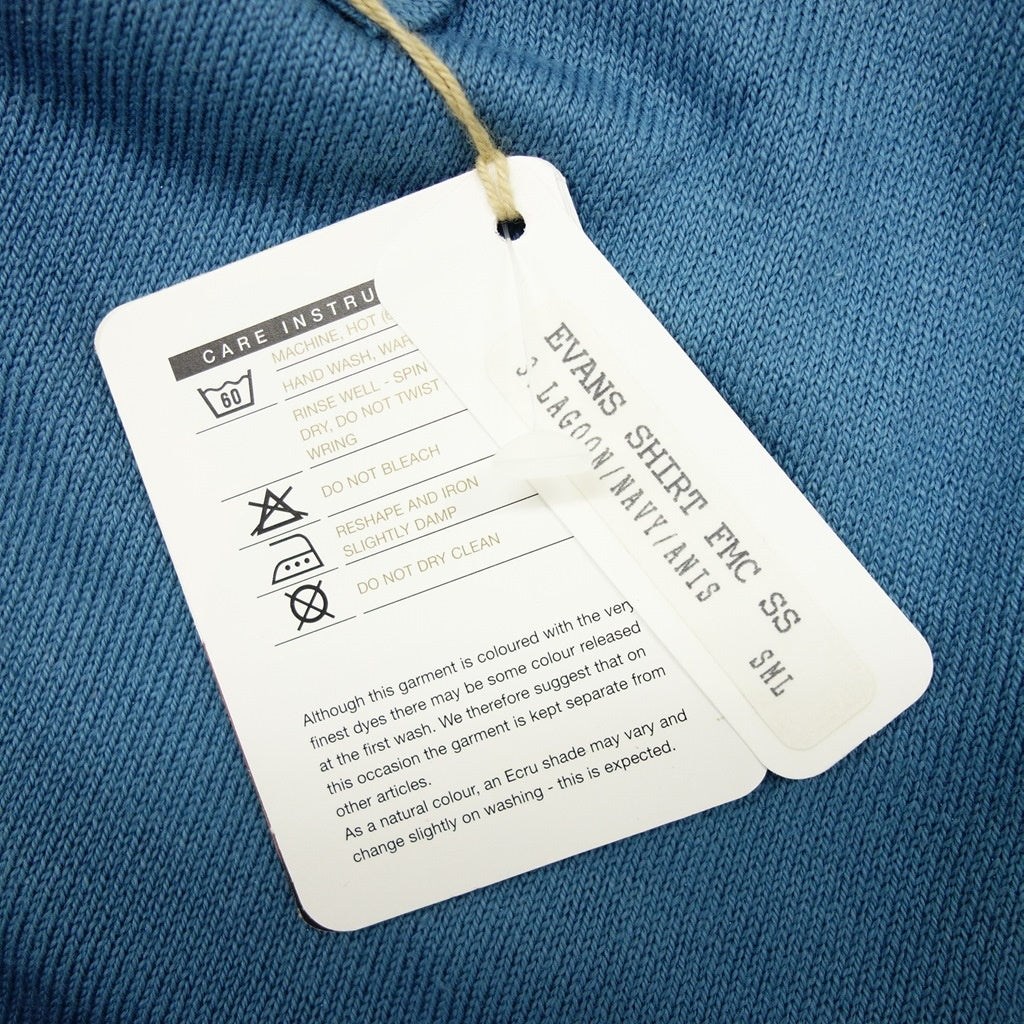 【JOHN SMEDLEY】ジョンスメドレー 90年代 シーアイランドコットン ニットポロ デッドストック ブルー サイズ S DEADSTOCK