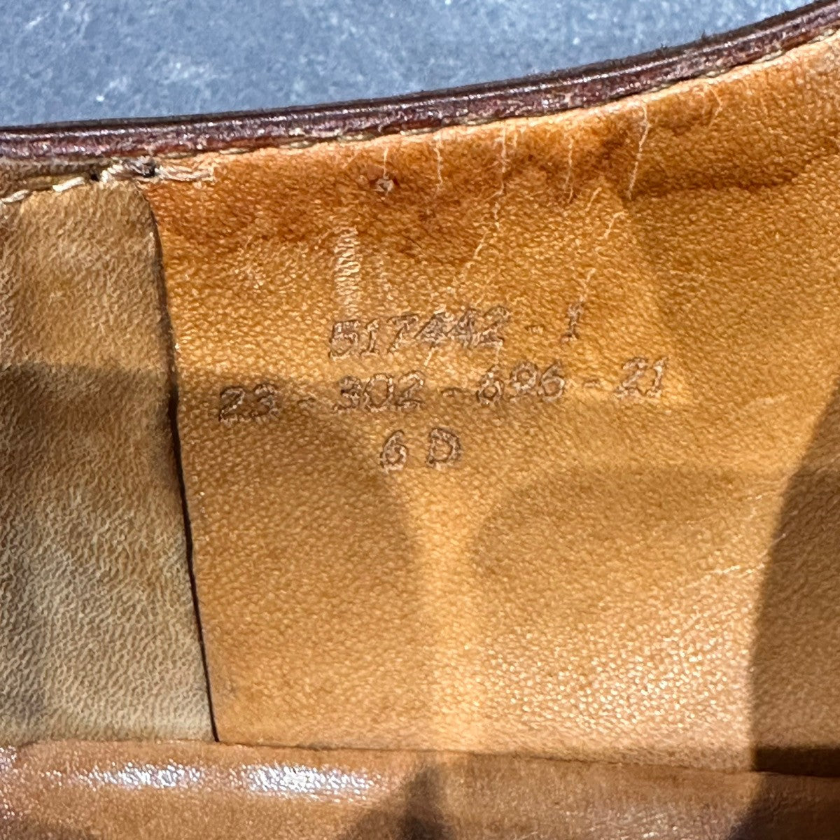 希少【J.M.WESTON】ジェイエムウエストン Uチップ 696 スプリットトゥダービー ロシアンカーフ タンブラウン サイズUK6D 23ラスト