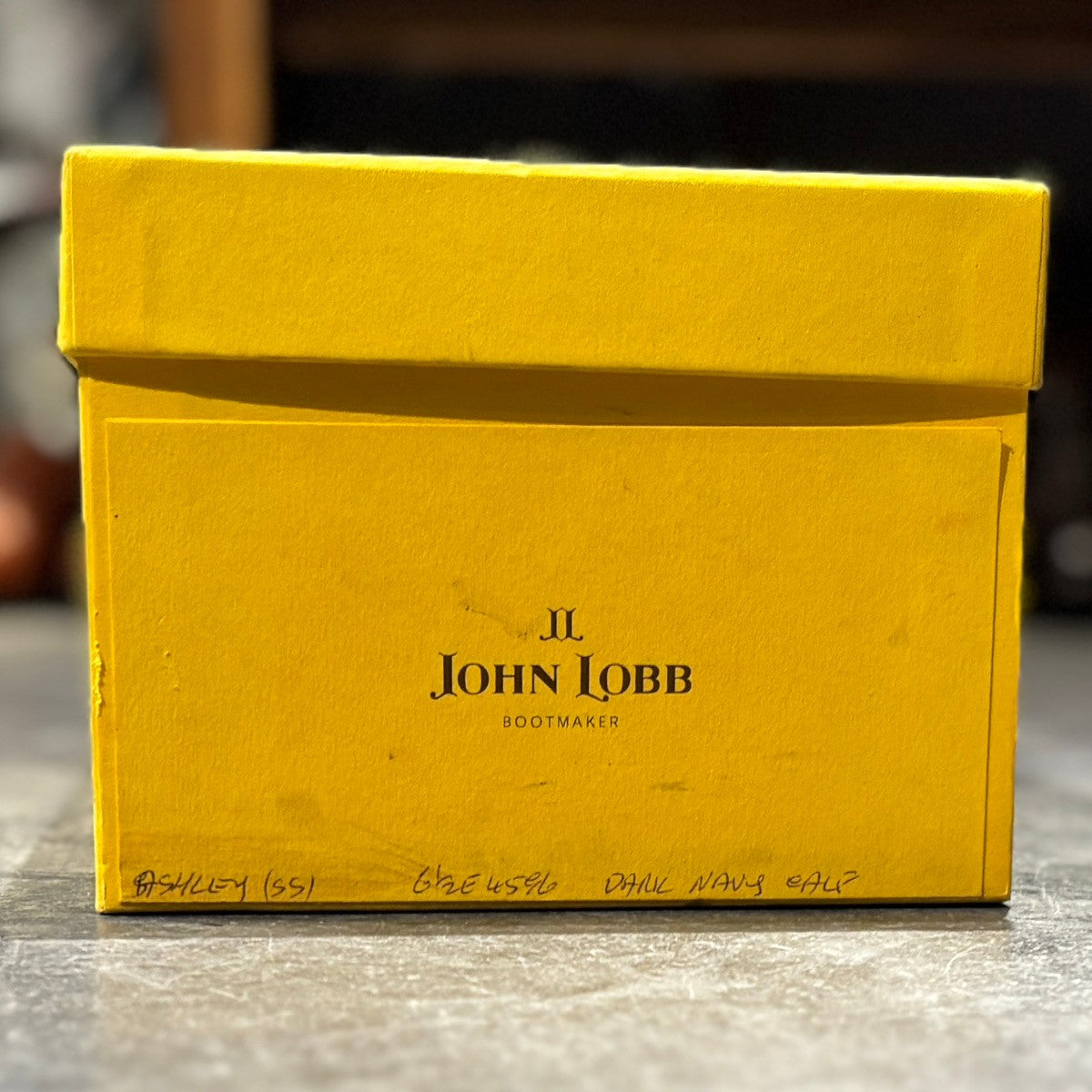 【JOHNLOBB】ジョンロブ コインローファー アシュレイ カーフ ブルー サイズUK6.5E 4596ラスト