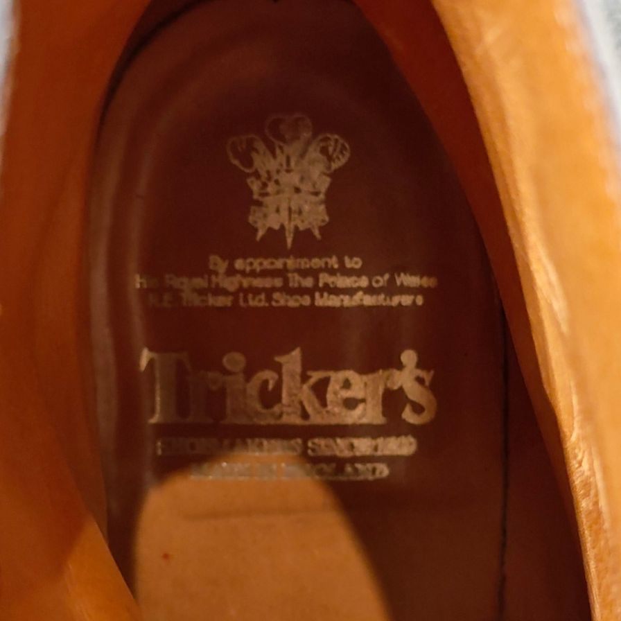 【Tricker’s】トリッカーズ ブーツ イミテーションキャップトゥ カーフ サイズ UK9