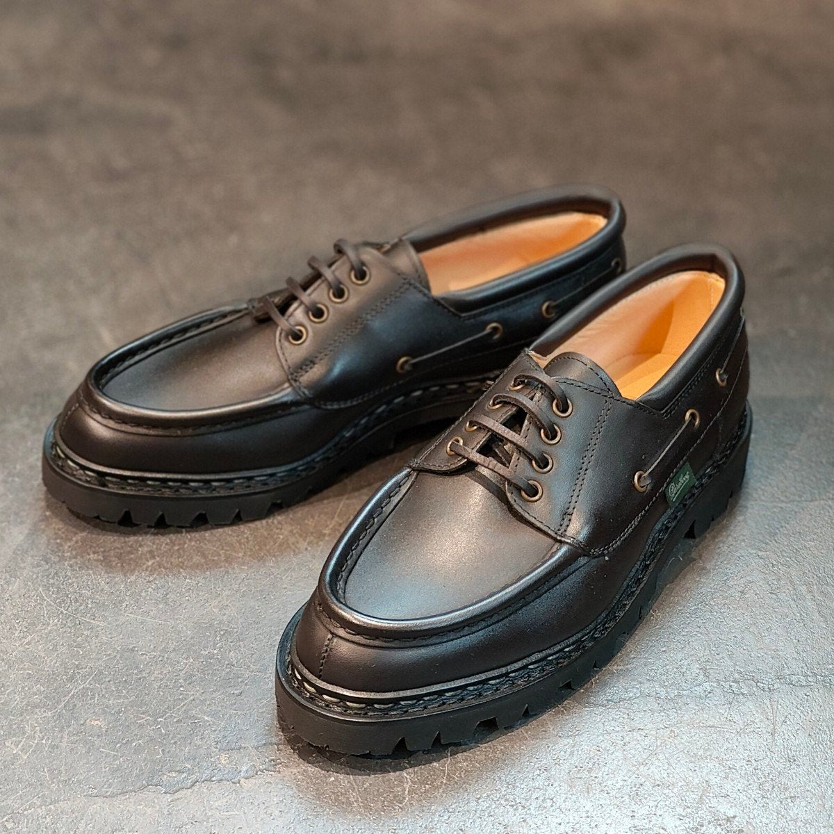 新品未使用 【Paraboot】パラブーツ シメイ Uチップ カーフ ブラック サイズ UK6 定価¥96,800-
