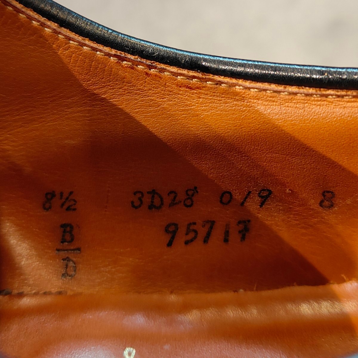 【ALDEN】オールデン レザーソウル別注 9571F ブルーチャー キャップトウ カーフ ブラック サイズUS8.5D カプリラスト