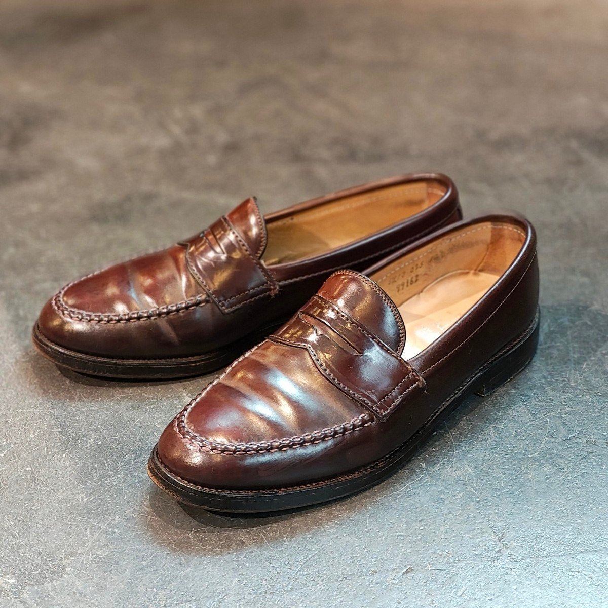 【ALDEN】オールデン 99162 ペニーローファー コードバン ダークバーガンディ サイズ US7D バンラスト 定価¥215,600-