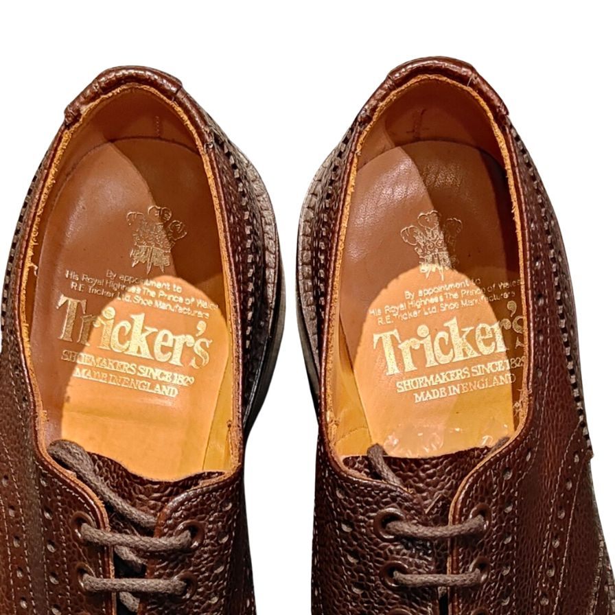 【Tricker’s】トリッカーズ M5633 ビジネスシューズ シボレザー ブラウン(茶系) サイズ UK7.5 ラスト