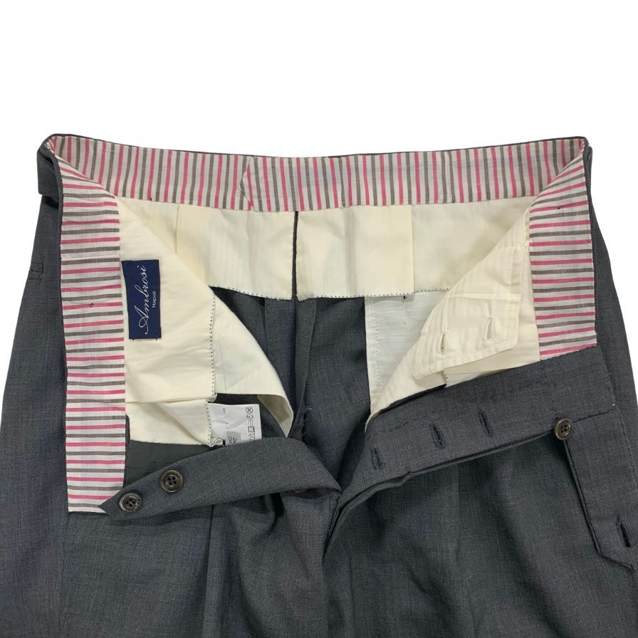 【AMBROSI LA】アンブロージ スラックス グレー(灰色) サイズ 48