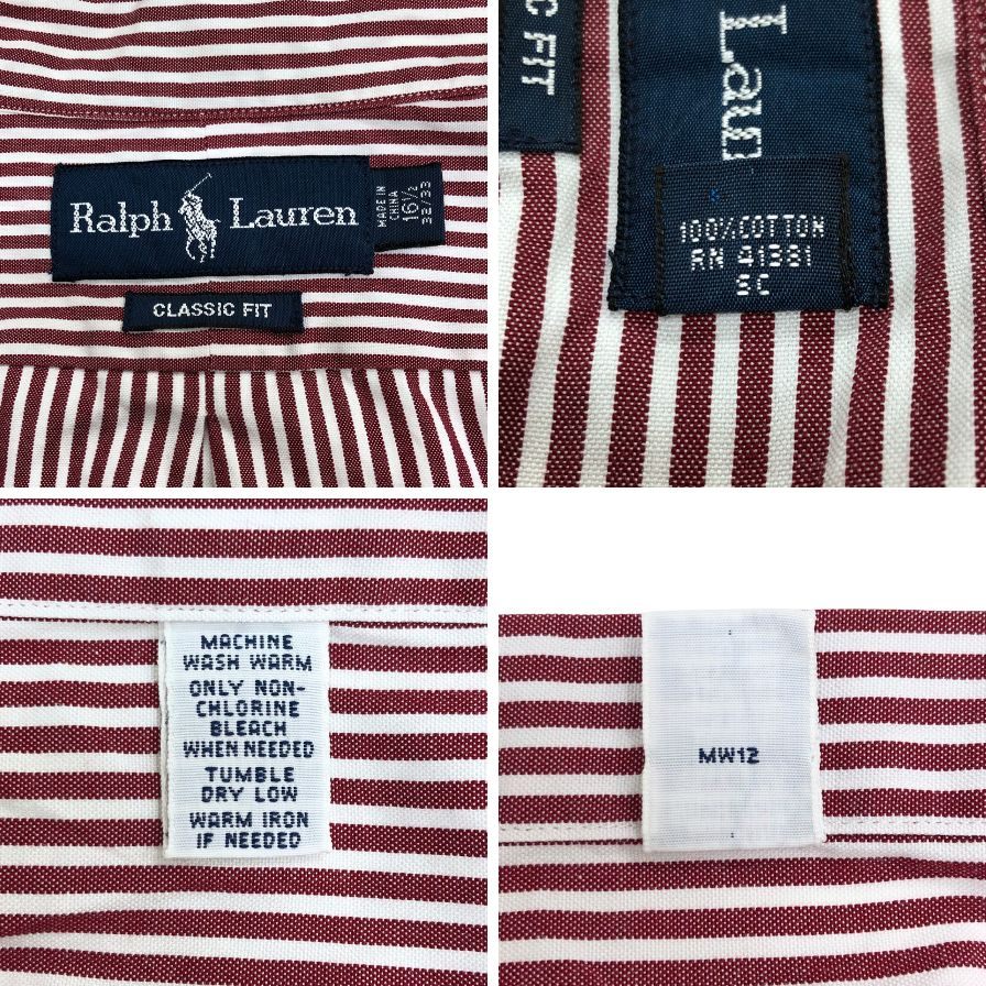 【Ralph Lauren】ラルフローレン 長袖シャツ サイズ
