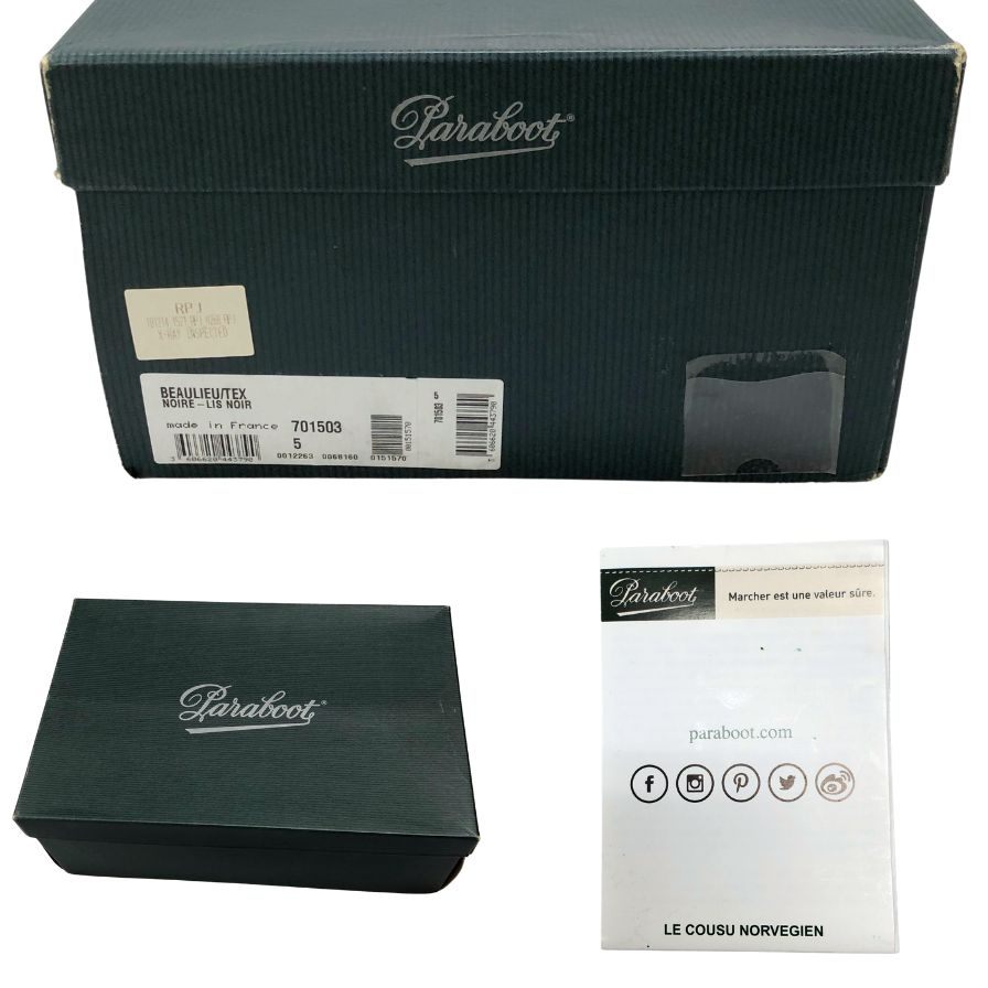 【Paraboot】パラブーツ ブーツ ブラック(黒) サイズ 5 ラスト