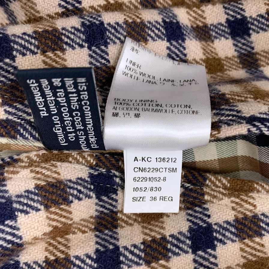 【Aquascutum】アクアスキュータム ステンカラーコート サイズ