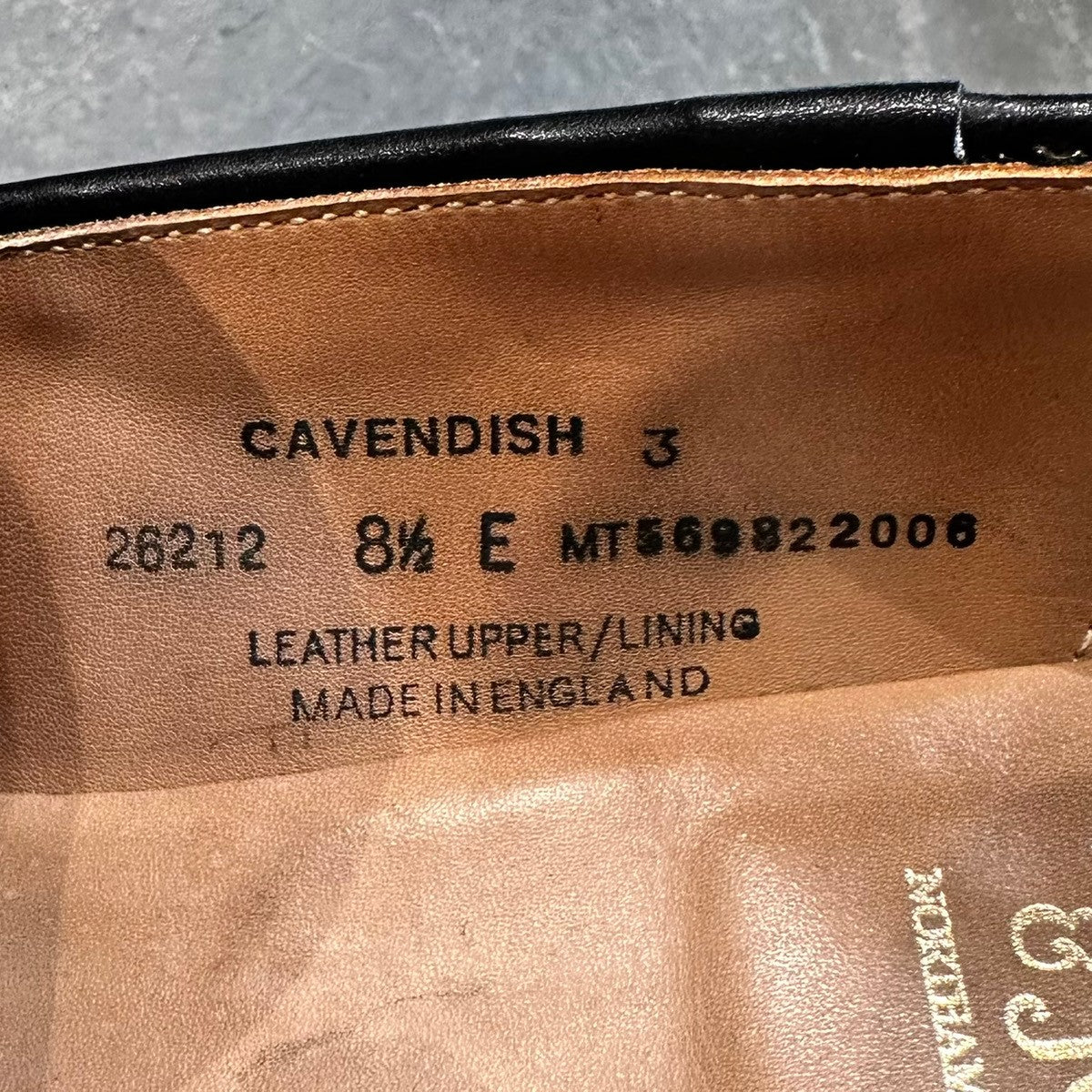 美品【CROCKETT&JONES CAVENDISH3】クロケット&ジョーンズ キャベンディッシュ3 タッセルローファー カーフ ブラック サイズUK8.5E 375ラスト