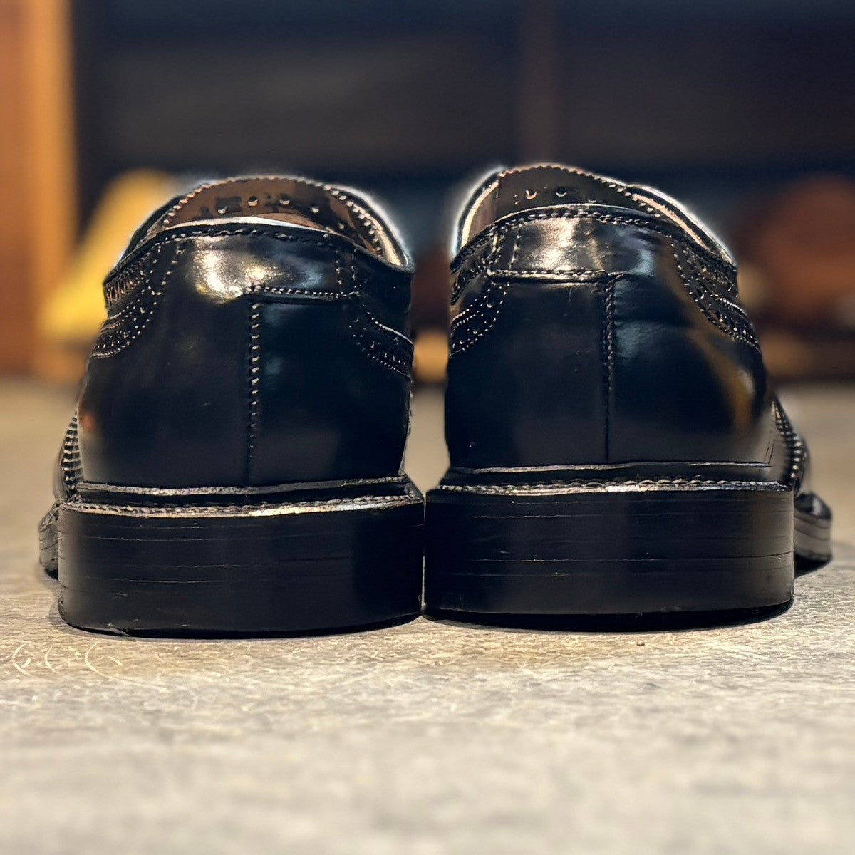 使用数回【ALDEN 】オールデン 31851 ユナイテッドアローズ別注 コードバン ウィングチップ ブラック バリーラスト サイズUS6.5D