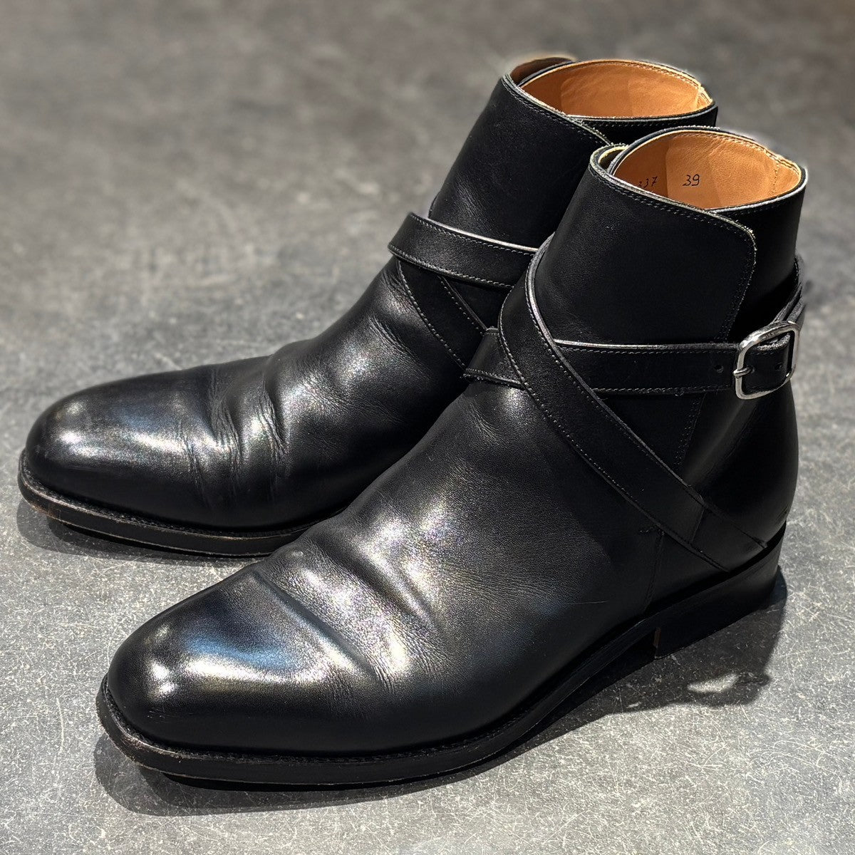 【F.LLI GIACOMETTI】フラテッリ ジャコメッティ ジョッパーブーツ FG337 カーフ ブラック サイズ 39