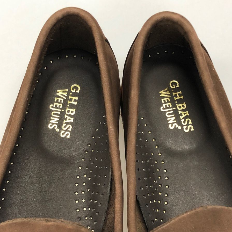 新品未使用 【G.H.Bass&Co. 】 ジーエイチバス 11711D ラーソン ローファー ヌバック ブラウン サイズ US7