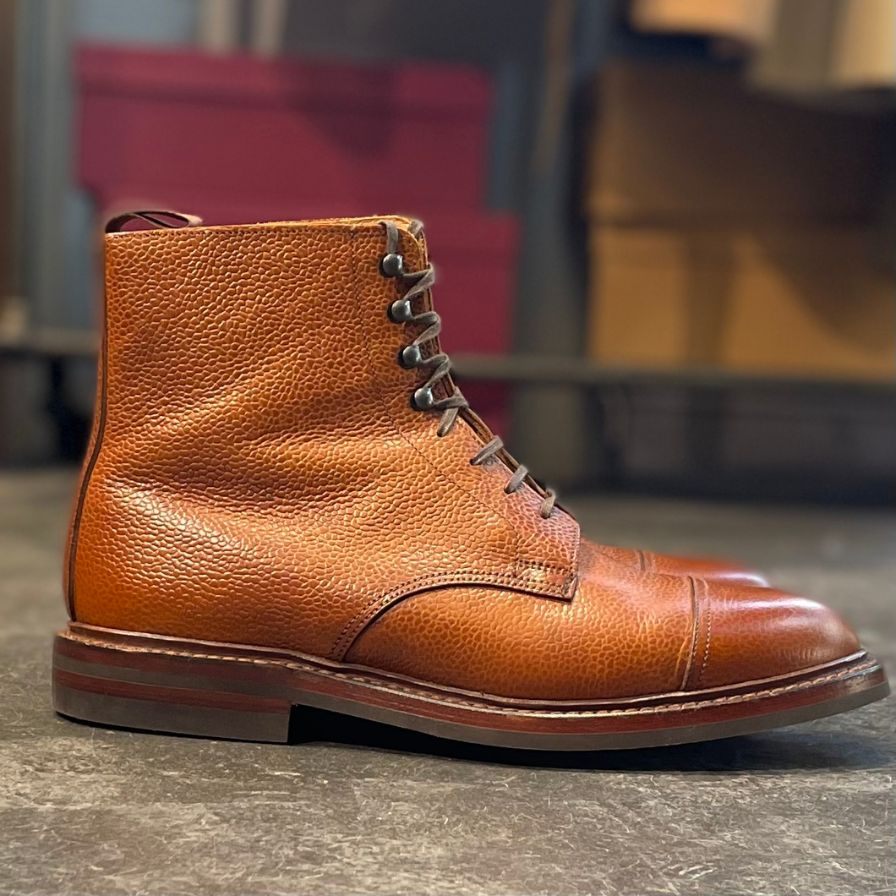【CROCKETT&JONES CONISTON2】クロケット&ジョーンズ コニストン2 カントリーブーツ グレインレザー ブラウン サイズ UK6E 375ラスト