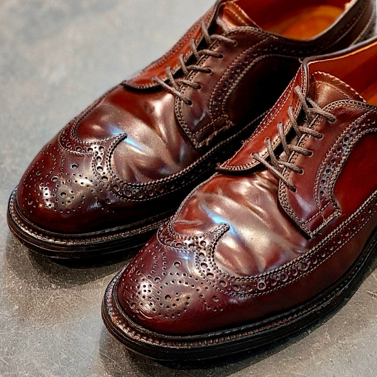 【ALDEN】オールデン 975 LWB コードバン ダークバーガンディ サイズ US7D バリーラスト 参考定価¥214,500-