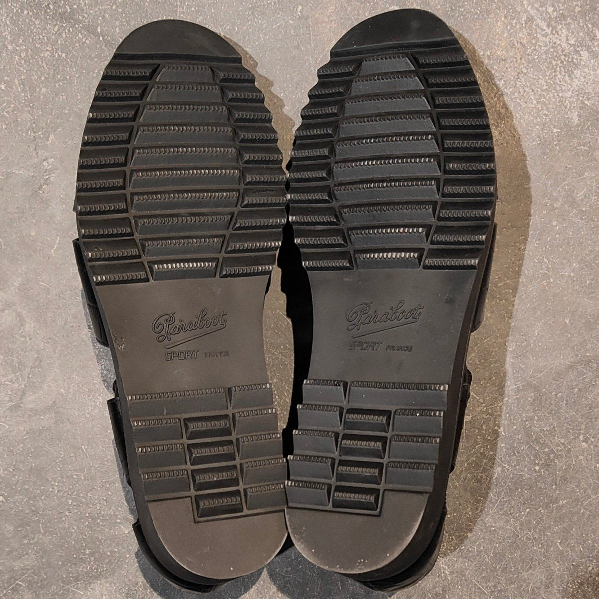 試着程度【Paraboot】パラブーツ パシフィック グルカサンダル  クロコ型押し ブラック サイズ42