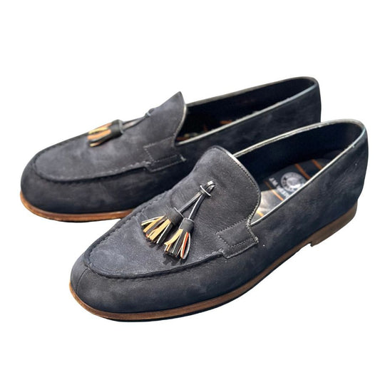 【J.M.WESTON】ジェイエムウエストン 286 ローファー スエード ネイビー(紺) サイズ 5.5D ラスト