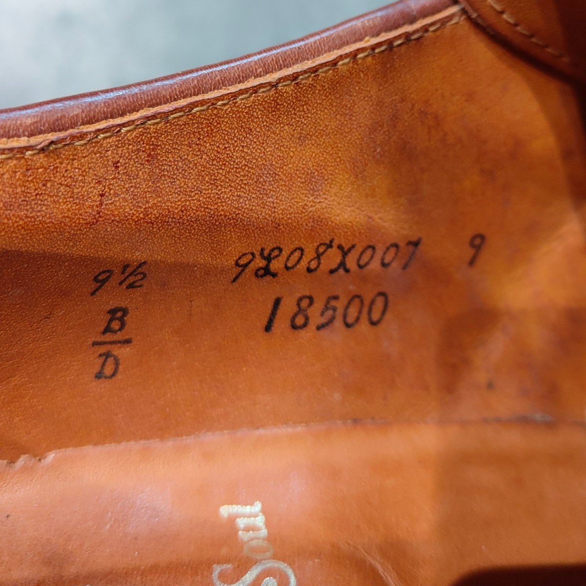 希少 【ALDEN】オールデン レザーソウル別注 1124 NST シングルモンク コードバン ウイスキー サイズUS9.5D アバディーンラスト