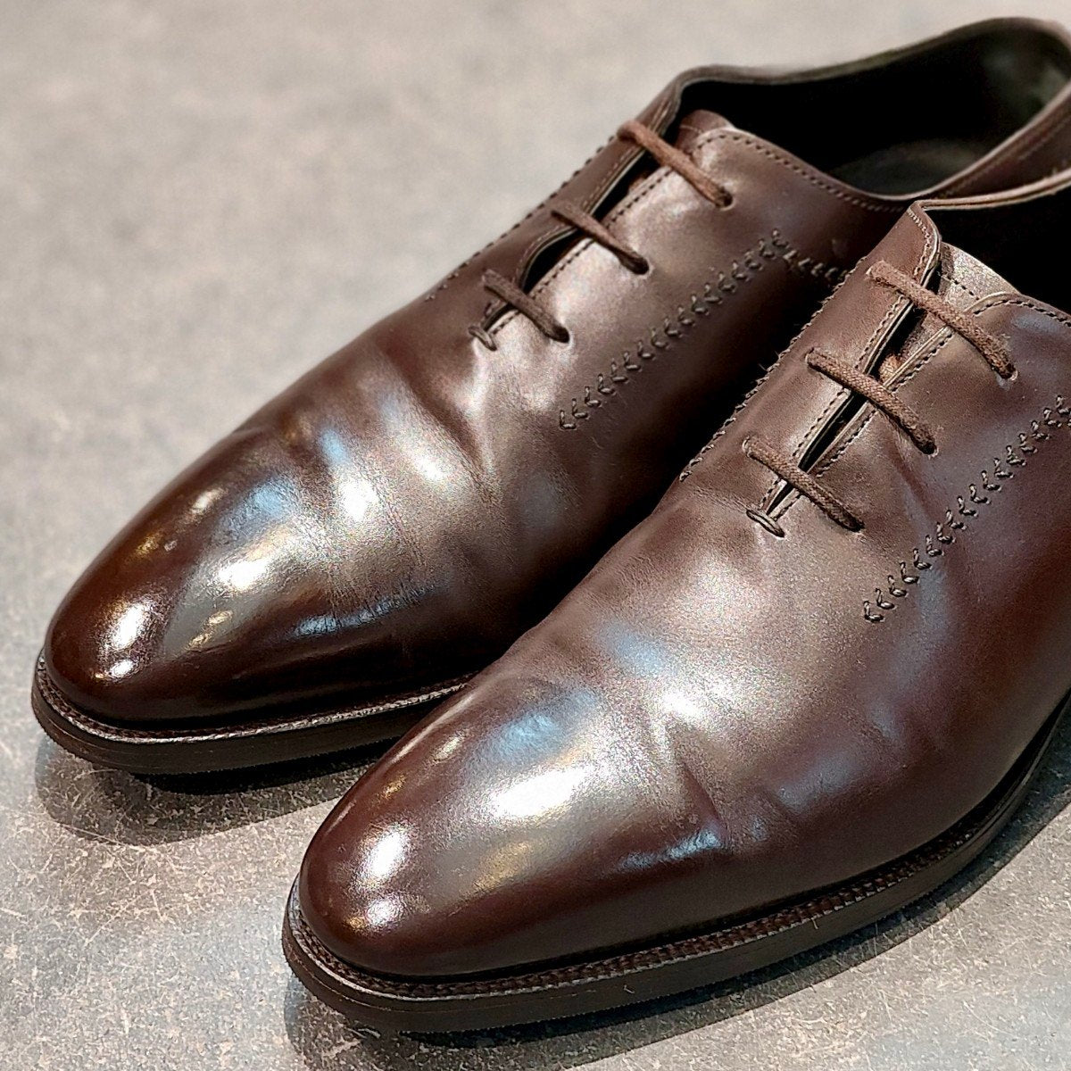 希少 極美品【JOHN LOBB】ジョンロブ ホルト HOLT 2019イヤーモデル ホールカット ダークブラウン サイズ UK7E 0118ラスト