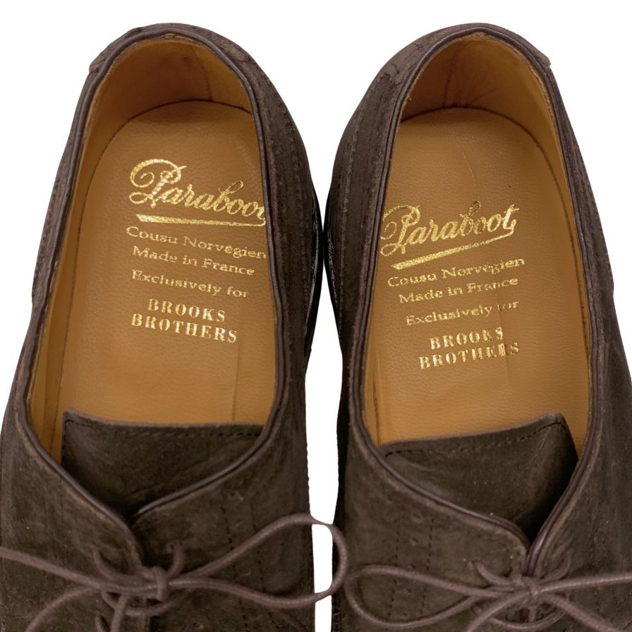 【Paraboot】パラブーツ ビジネスシューズ スエード ブラウン(茶系) サイズ 9.5 ラスト