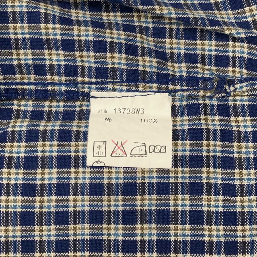 【RRL Ralph Lauren】ダブルアールエル オープンカラーシャツ サイズL ブルー