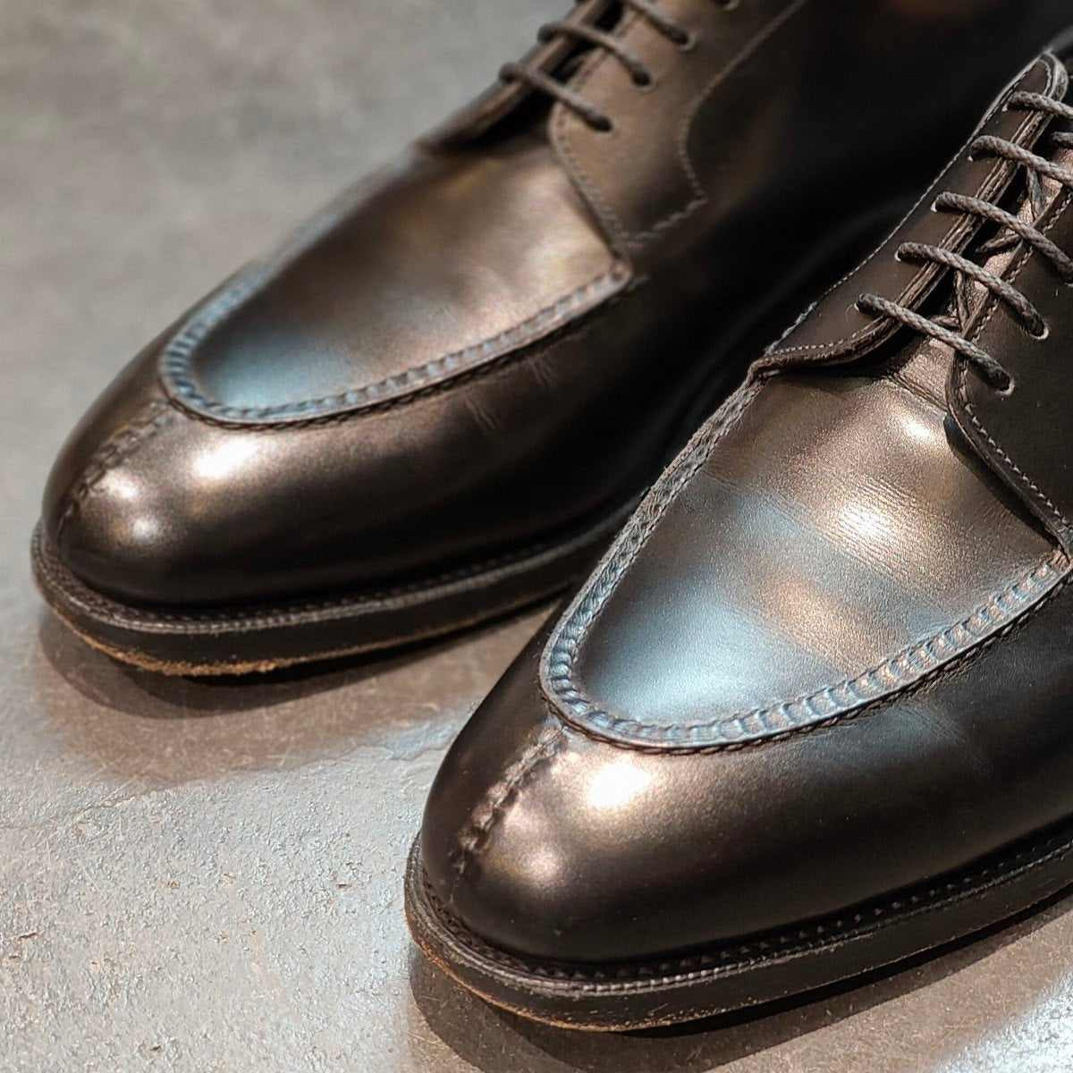 使用数回 【EDWARD GREEN】エドワードグリーン ドーバー Uチップ カーフ ブラック サイズ UK8.5E 32ラスト 定価¥273,900-
