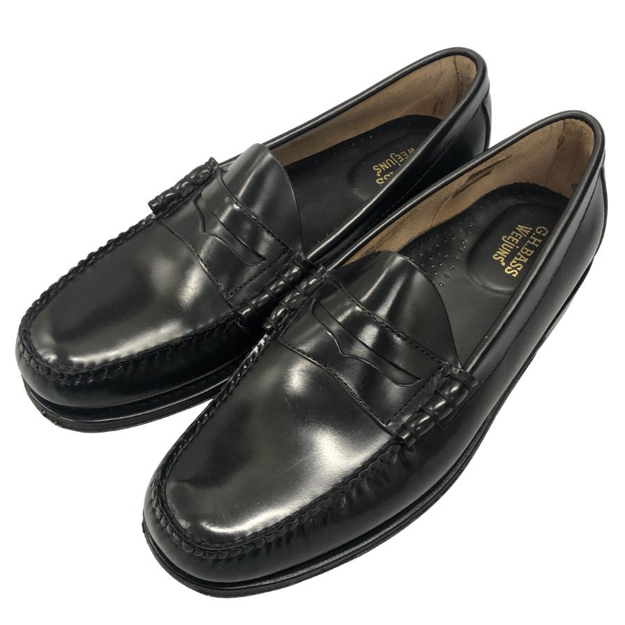ブラック ローファー G.H.バス×シップス G.H.Bass&Co.】ジーエイチバス ローファー ブラック（黒