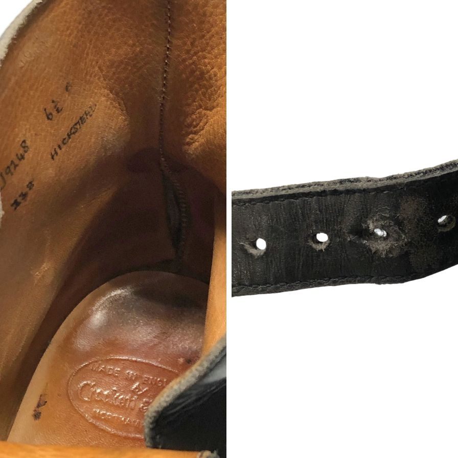 【CROCKETT&JONES】クロケット&ジョーンズ ブーツ カーフ ブラック(黒) サイズ UK6.5E ラスト