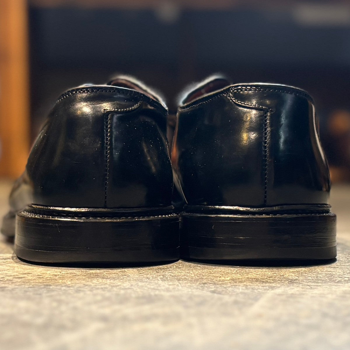 【ALDEN】オールデン レザーシューズ 9901 プレーントゥ コードバン ブラック サイズUS10.5D バリーラスト