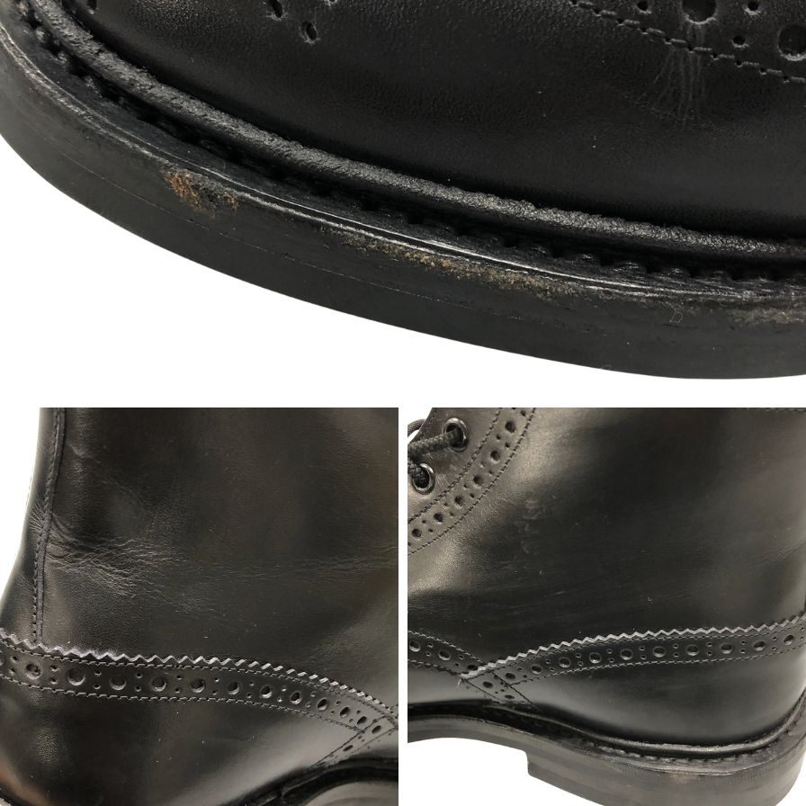 美品【Tricker´s】トリッカーズ 5634 ストウ カントリーブーツ レザー ブラック サイズ UK9