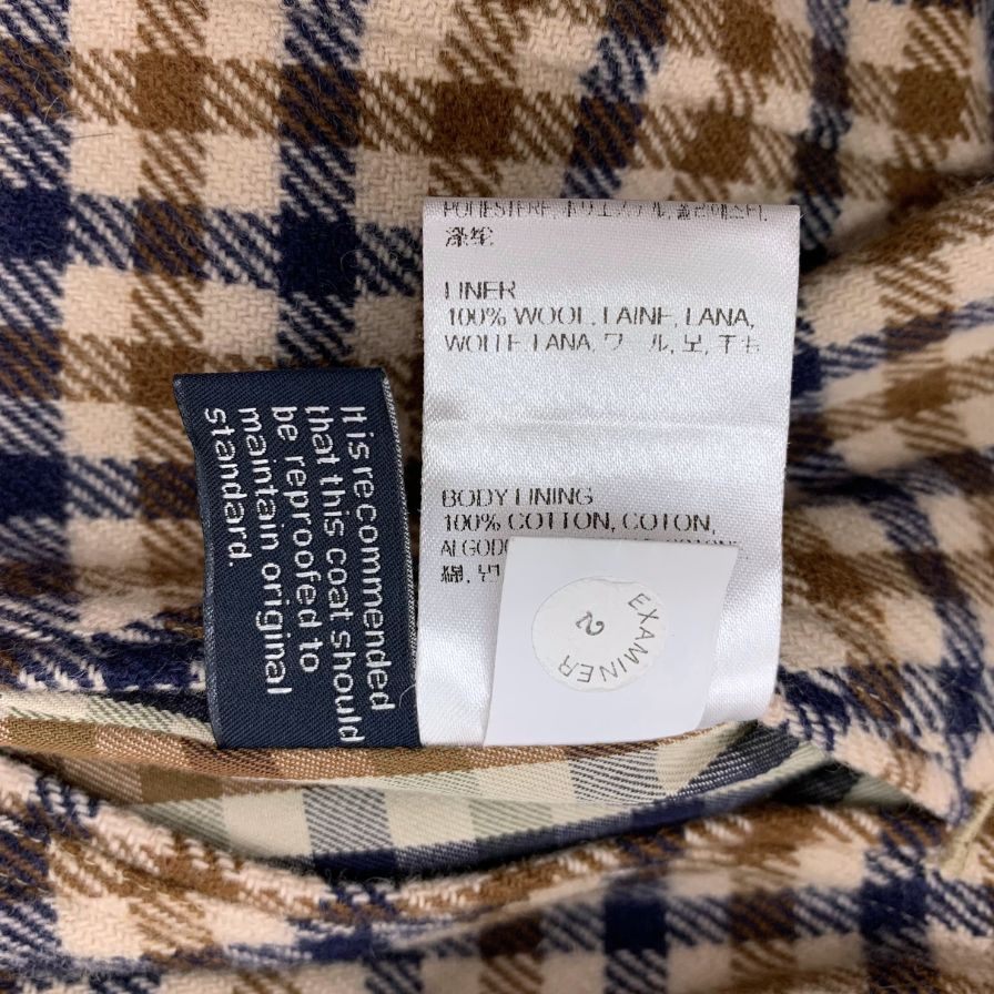【Aquascutum】アクアスキュータム ステンカラーコート サイズ