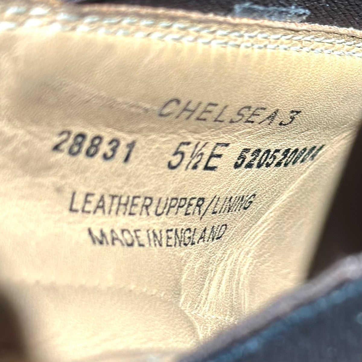 極美品【CROCKETT&JONES】クロケット&ジョーンズ チェルシー3 サイドゴアブーツ カーフ ブラウン サイズ 5.5E 238ラスト