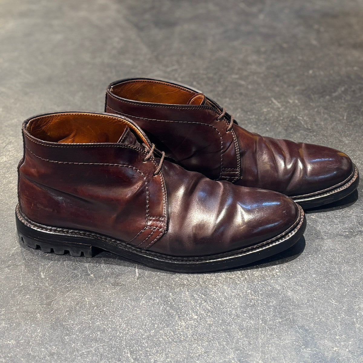 【ALDEN】オールデン チャッカブーツ 1339 コードバン ダークバーガンディ サイズUS8D バリーラスト 参考定価¥216,700-