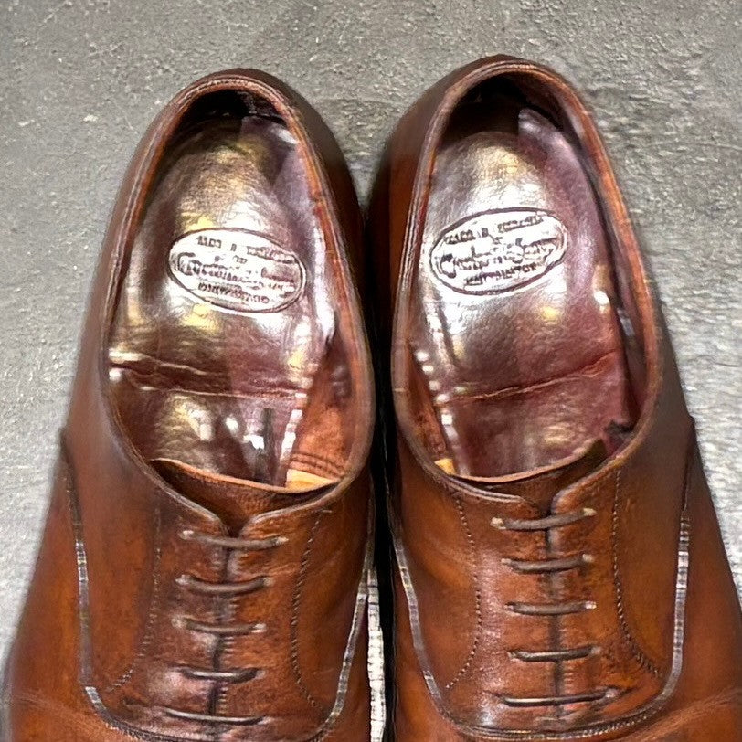 【CROCKETT&JONES】クロケット&ジョーンズ オードリー3 ストレートチップ カーフ ブラウン サイズ UK9E