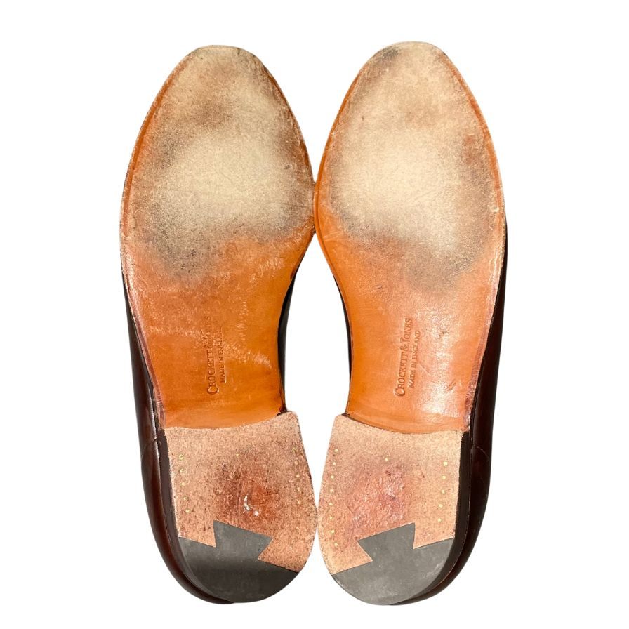 【CROCKETT&JONES】クロケット&ジョーンズ ローファー ブラウン(茶系) サイズ UK8.5E ラスト
