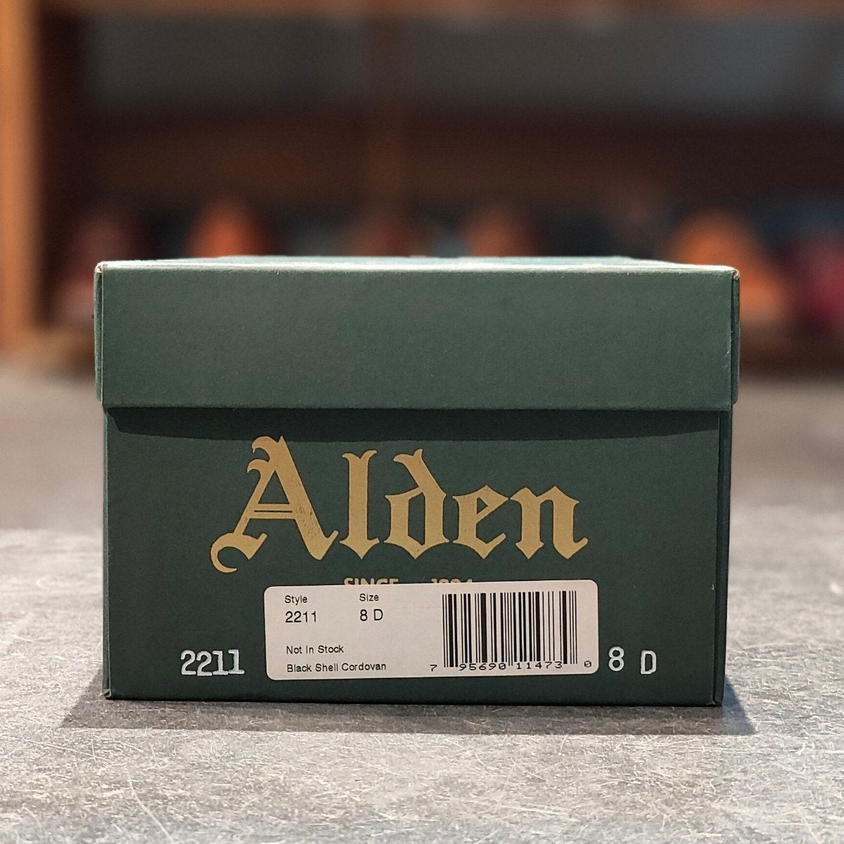 使用数回【 ALDEN】オールデン 2211 NST Uチップ コードバン ブラック サイズ US8D アバディーンラスト