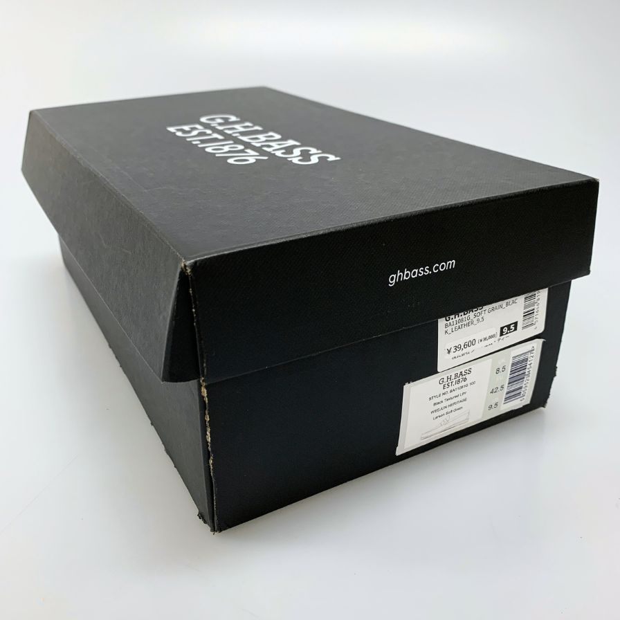 【G.H.Bass&Co.】ジーエイチバス  ローファー シボレザー ブラック(黒) サイズ 9.5 ラスト