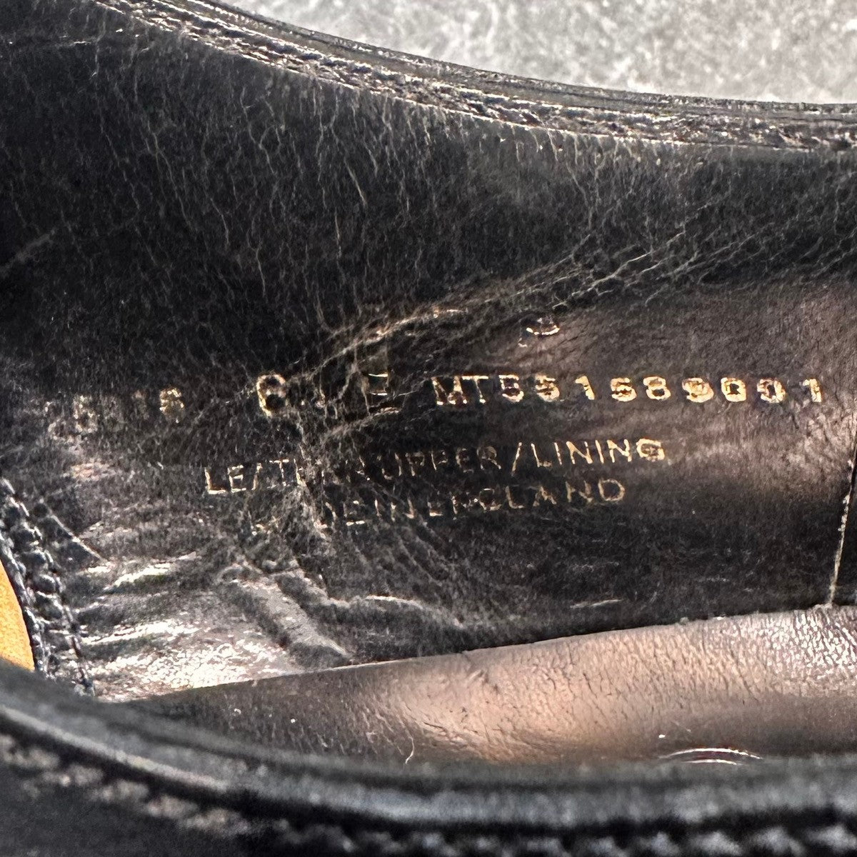 美品【CROCKETT&JONES】クロケット&ジョーンズ ストレートチップ オードリー3 カーフ ブラック サイズ UK6.5E 367ラスト